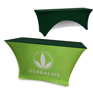 Sided Stretch Polyknit Table Cover - Hunter - 48 inch x 24 inch