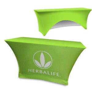 Sided Stretch Polyknit Table Cover - Lime Green - 48 inch x 24 inch