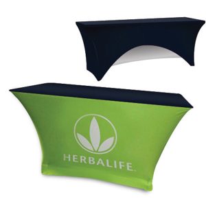 Sided Stretch Polyknit Table Cover - Navy Blue - 48 inch x 24 inch