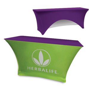 Sided Stretch Polyknit Table Cover - Royal Purple - 48 inch x 24 inch