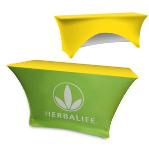 Sided Stretch Polyknit Table Cover - Sunshine - 48 inch x 24 inch