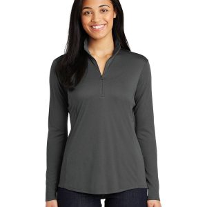 Sport-Tek LST357 Women's Posi Charge Competitor 1/4 Zip Pullover - Iron Grey - M