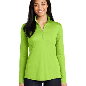 Sport-Tek LST357 Women's Posi Charge Competitor 1/4 Zip Pullover - Lime Shock - M