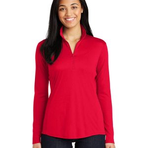 Sport-Tek LST357 Women's Posi Charge Competitor 1/4 Zip Pullover - True Red - XS