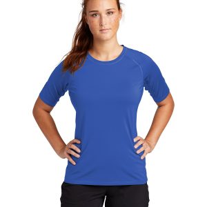 Sport-Tek LST470 Women's Rashguard Tee - True Royal - L