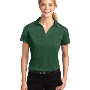 Sport-Tek LST660 Women's Heather Contender Polo - Forest Green Heather - 3XL