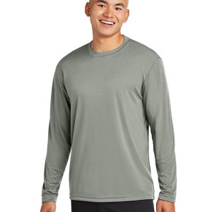 Sport-Tek ST350LS Men's Long Sleeve Competitor Tee - Grey Concrete - XS