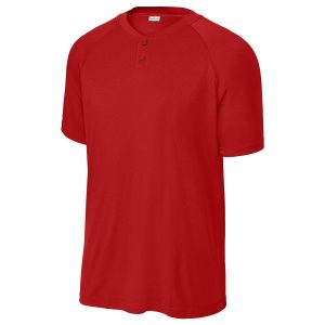 Sport-Tek ST359 Men's PosiCharge Competitor 2-Button Henley - Deep Red - XS
