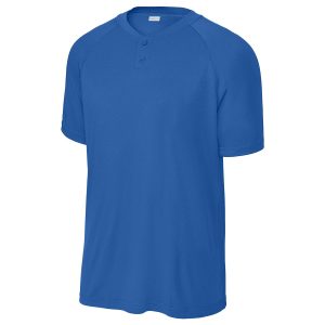 Sport-Tek ST359 Men's PosiCharge Competitor 2-Button Henley - True Royal - XS