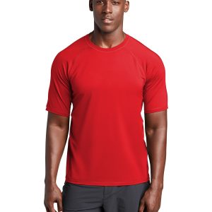 Sport-Tek ST470 Men's Rashguard Tee - True Red - 4XL