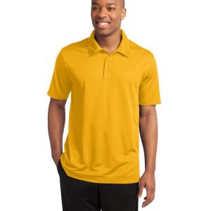 Sport-Tek ST690 Men's Active Textured Polo - Gold - XS