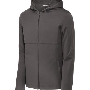 Sport-Tek ST980 Hooded Soft Shell Jacket - Graphite - XS