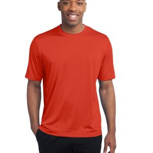 Sport-Tek TST360 Men's Tall Heather Contender Tee - Deep Orange Heather - LT