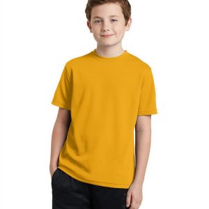 Sport-Tek YST340 Youth PosiCharge RacerMesh Tee - Gold - L