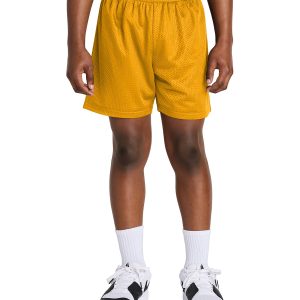 Sport-Tek YST5100 Youth PosiCharge Mesh 5' Short - Gold - XS
