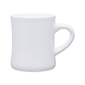 Stoneware Ceramic Single Tone Mug - 10 Oz. Diner - White - One Size