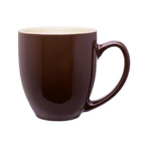 Stoneware Mug - 15 Oz Bistro - Brown/Cream - One Size