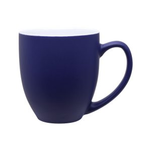 Stoneware Mug - 15 Oz Bistro - Cobalt Blue/White - One Size