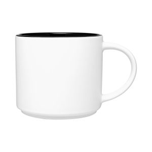 Stoneware Two Tone Mug - 16 Oz Monaco - Black - One Size