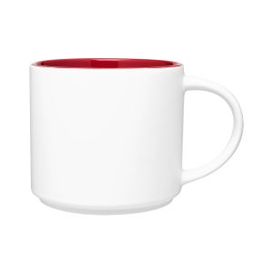 Stoneware Two Tone Mug - 16 Oz Monaco - Red - One Size