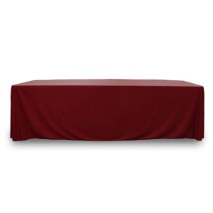Throw Polyknit Table Cover - Burgundy - 48 inch x 24 inch