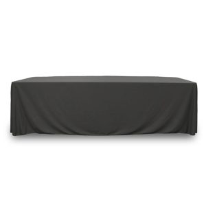 Throw Polyknit Table Cover - Charcoal Gray - 48 inch x 24 inch