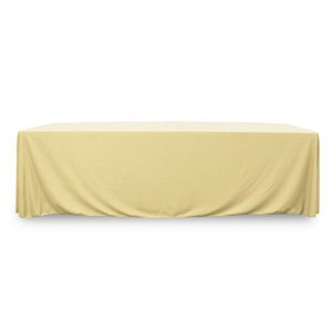 Throw Polyknit Table Cover - Ivory - 48 inch x 24 inch
