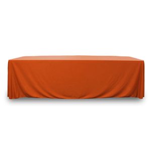 Throw Polyknit Table Cover - Orange - 48 inch x 24 inch