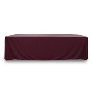 Throw Polyknit Table Cover - Wine - 48 inch x 24 inch