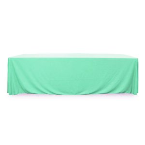 Throw Polypoplin Table Cover - Aqua - 72 inch x 30 inch