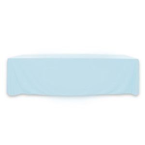 Throw Polypoplin Table Cover - Baby Blue - 72 inch x 30 inch
