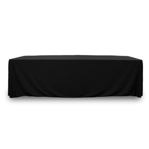 Throw Polypoplin Table Cover - Black - 72 inch x 30 inch