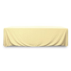 Throw Polypoplin Table Cover - Butter - 72 inch x 30 inch