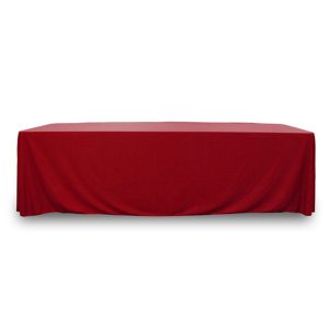 Throw Polypoplin Table Cover - Cherry Red - 72 inch x 30 inch