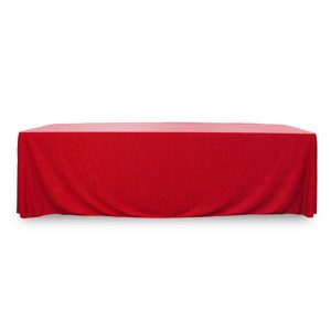 Throw Polypoplin Table Cover - Holiday Red - 72 inch x 30 inch