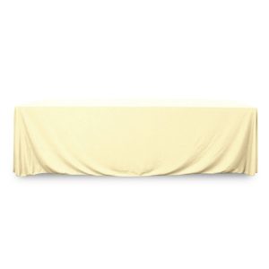 Throw Polypoplin Table Cover - Ivory - 72 inch x 30 inch