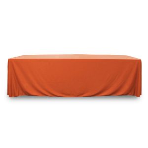 Throw Polypoplin Table Cover - Tangerine - 72 inch x 30 inch
