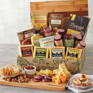Ultimate Meat and Cheese Gift Box with Bamboo Board - One Color - One Size