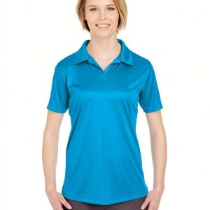 Ultraclub 8425L Ladies Cool & Dry Sport Performance Interlock Polo - Sapphire - S