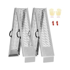 VEVOR Aluminum Ramps, 1000 lbs, 2Pcs Heavy-duty Ramps with Wider Ramp Surface, Universal Stable Loading Ramp with Handles, Fit for ATV, UTV, Motorcycle, Electric Bicycle, etc.