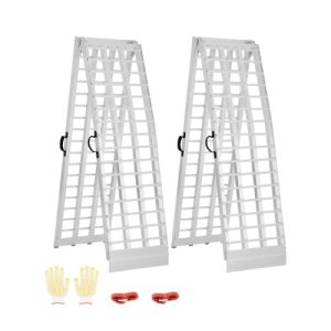 VEVOR Aluminum Ramps, 2000 lbs, 2Pcs Heavy-duty Ramps with Wider Ramp Surface, Universal Stable Loading Ramp with Handles, Fit for ATV, UTV, Motorcycle, Electric Bicycle, etc.