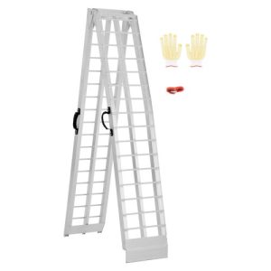 VEVOR Aluminum Ramps, 600 lbs, 1Pcs Heavy-duty Ramps with Wider Ramp Surface, Universal Stable Loading Ramp with Handles, Fit for Motorcycle, Electric Bicycle, Bicycle, etc.