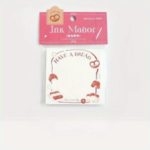 100pcs Fresh and Artistic Watercolor Hand-drawn Stationery Note Paper