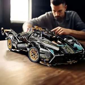 1690 PCS Green Racing Building Block Toy Set
