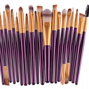 20pcs Makeup Brushes Kit Set for Powder Foundation Eyeshadow Eyeliner Lip - Professional Cosmetic Brush Set for Face & E