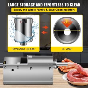 3 L Manual Sausage Stuffer for Home and Commercial Use