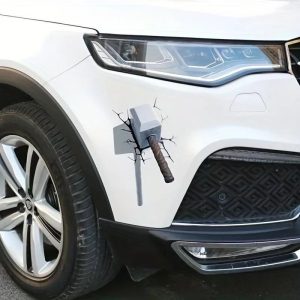 3D Crack Pattern Car Sticker - Waterproof Scratch Repair Decorative Auto Decal