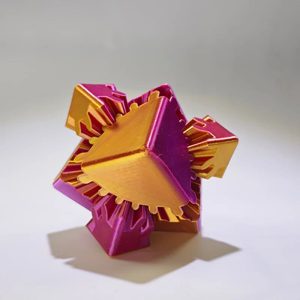 3D Printed Spin Fidget Cube Stress Relief Desk Toy for Focus, Calm & Anxiety Support