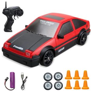 4WD Drift Car, Remote Control Racing Car Toy for Kids Adults High Speed Drift Vehicle with LED Lights, Christmas Gift