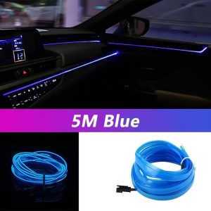 5M USB Interior LED Neon EL Wire Ambient Light